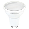 lampadina led dicroica gu10 7w luce naturale 4000k ecoman vetro ghiaccio