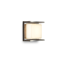 applique led ice cubic 11w luce calda 3000k ottone nickelato ip65 m3405