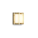 applique led ice cubic 11w luce calda 3000k ottone naturale ip65 m3406