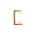 applique led ice cubic 13w luce calda 3000k ottone naturale ip65 m3412