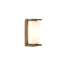 applique led ice cubic 13w luce calda 3000k ottone anticato ip65 m3412