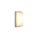 applique led ice cubic 13w luce calda 3000k ottone naturale ip65 m3410