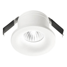 faretto gaia 4w luce naturale 4000k gealed tondo ad incasso bianco