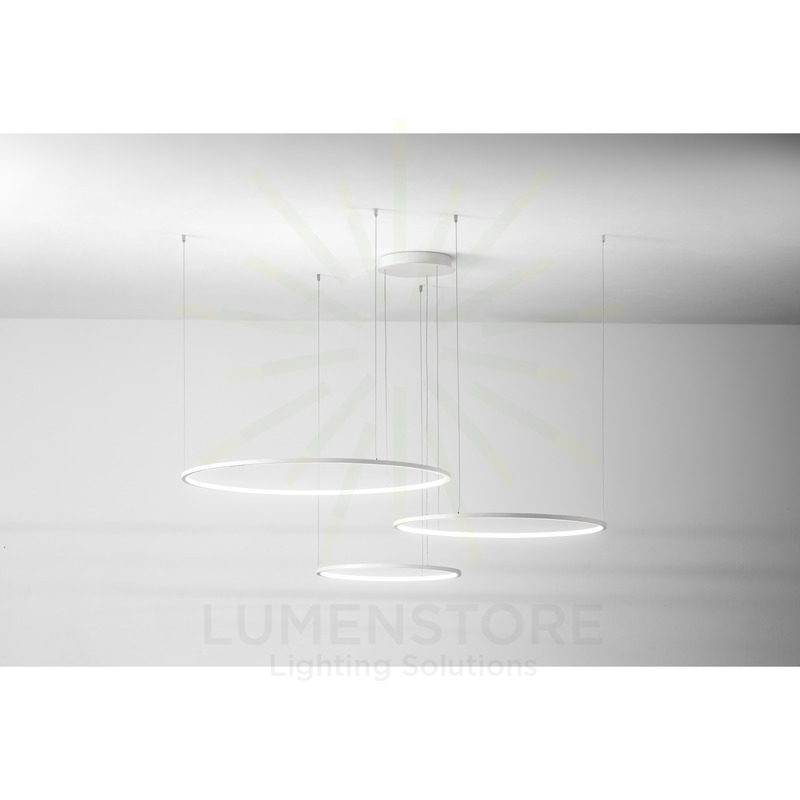 lampadario led erika 128w luce calda 3000k gea luce rotondo 3