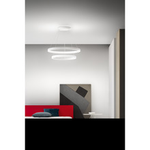 lampadario led criseide 140w luce calda 3000k gea luce bianco 2 anelli