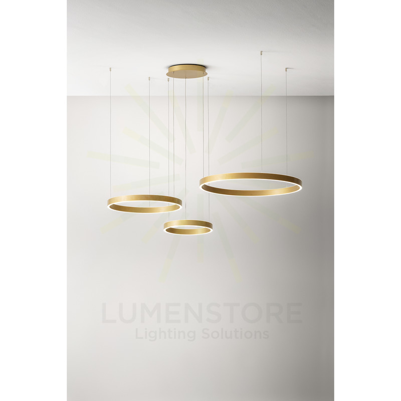 lampadario led criseide 180w luce calda 3000k gea luce oro 3