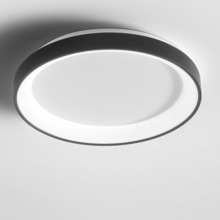 plafoniera krizia 38w luce calda 3000k gealuce media nera