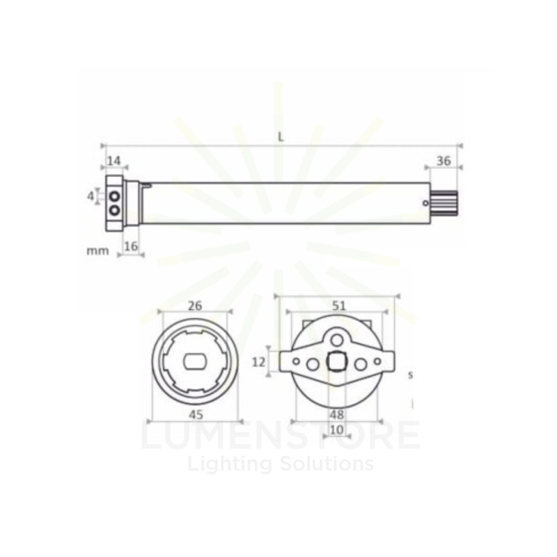 motore tapparelle mtd5hmt fino a 96kg