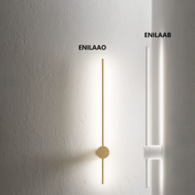 lampada da parete enila luce calda gea luce colore bianco