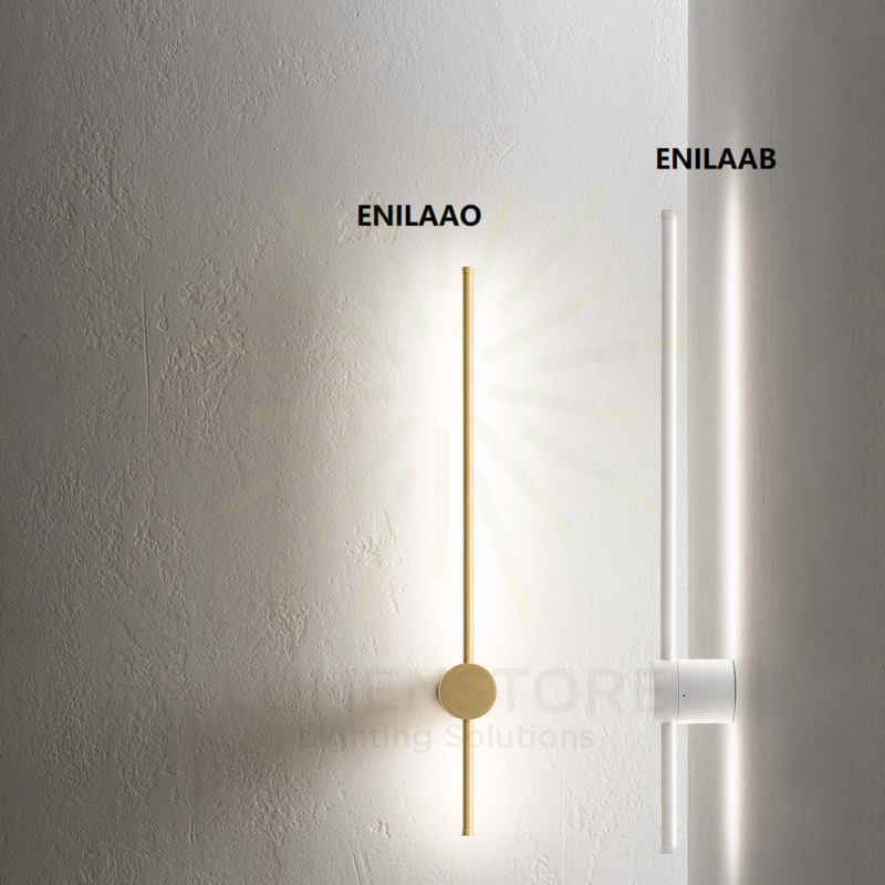 lampada da parete enila luce calda gea luce colore bianco