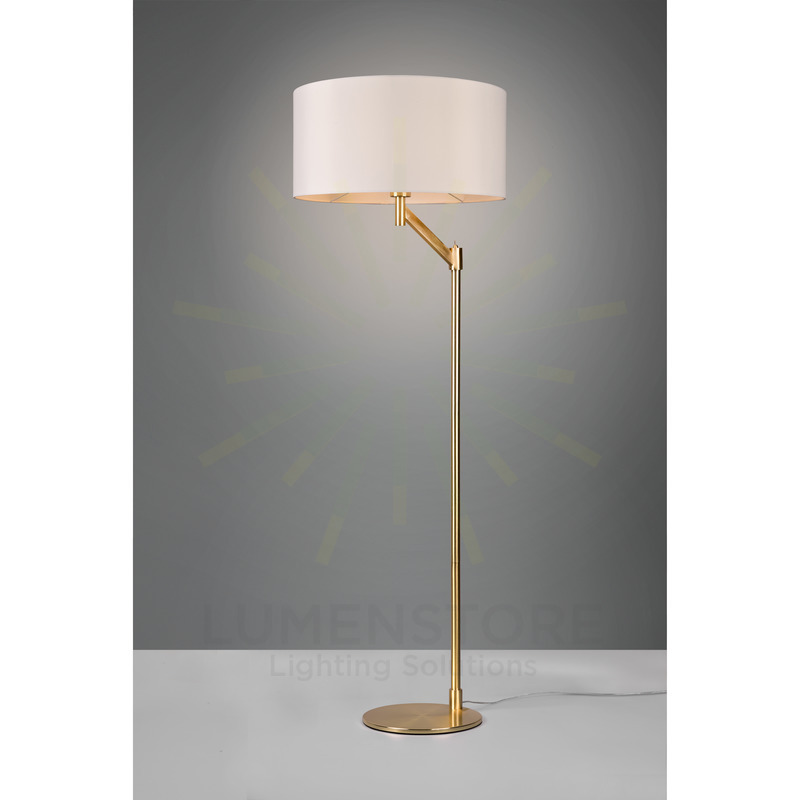 piantana colore ottone satinato serie cassio trio lighting 414400108