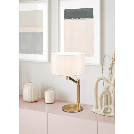 lampada da tavolo serie cassio trio lighting 514400108 ottone