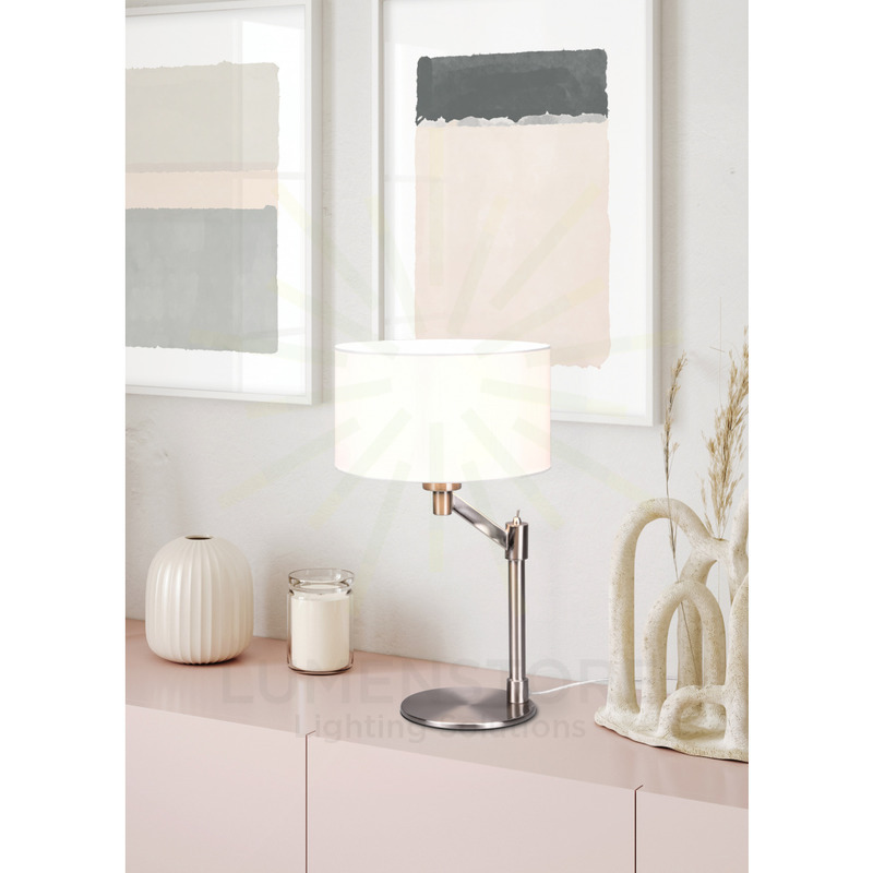 lampada da tavolo serie cassio trio lighting 514400107 nichel