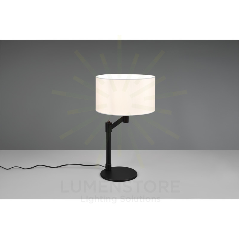 lampada da tavolo serie cassio trio lighting 514400132 nero