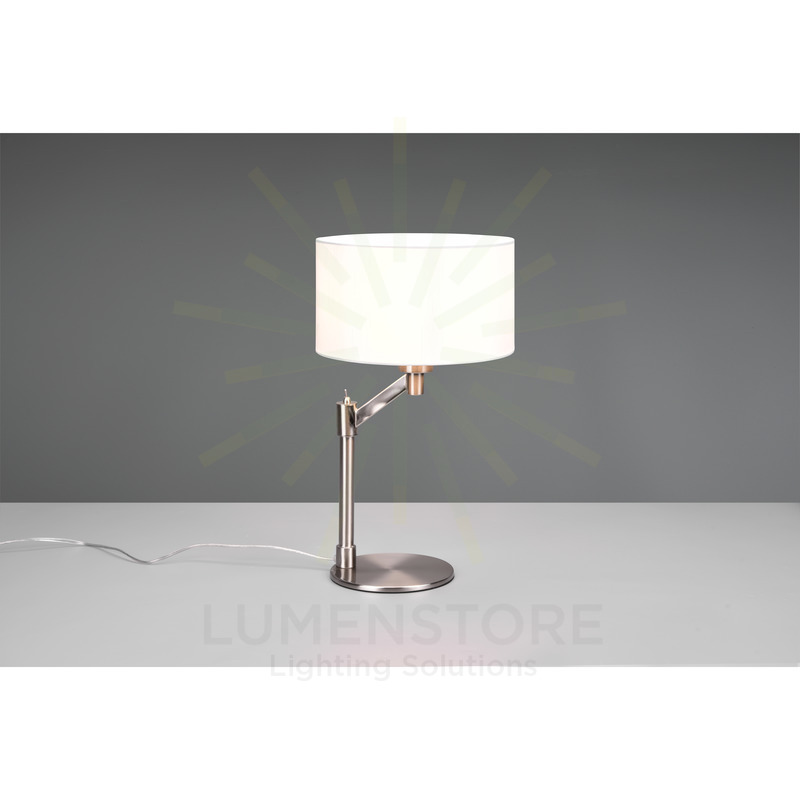 lampada da tavolo serie cassio trio lighting 514400107 nichel