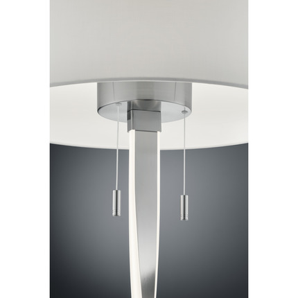 piantana led colore nichel opaco serie nandor trio lighting 475310307