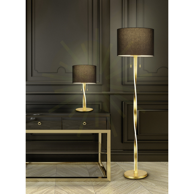 lampada da tavolo led colore oro serie nandor trio lighting 575310379