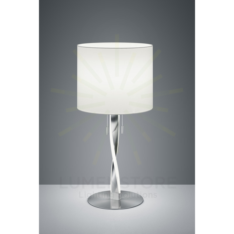 lampada da tavolo led colore nichel opaco serie nandor trio lighting 575310307