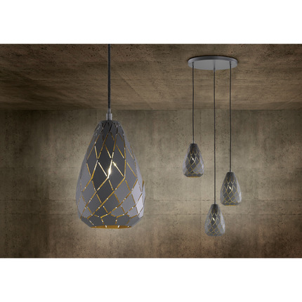 lampadario a sospensione serie onyx trio lighting 301300342