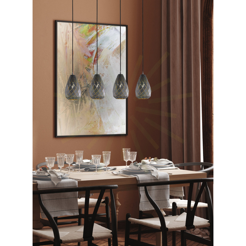 lampadario a sospensione serie onyx trio lighting 301300442