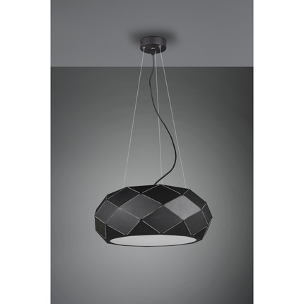 lampadario a sospensione nero serie zandor trio lighting 303500332