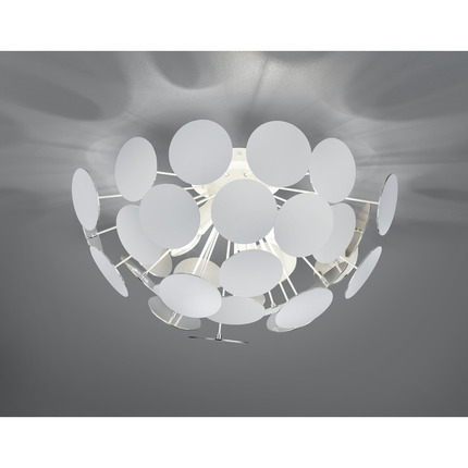 plafoniera bianca serie discalgo trio lighting 609900331