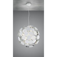 lampadario a sospensione bianco serie discalgo trio lighting 309900631