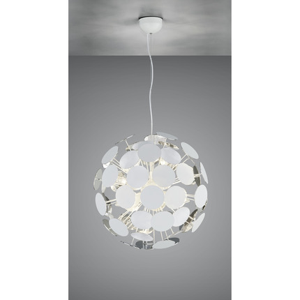 lampadario a sospensione bianco serie discalgo trio lighting 309900631