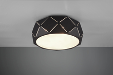 plafoniera serie zandor trio lighting 603500332 nera