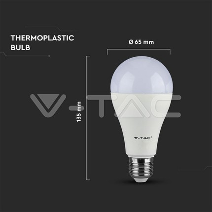 lampadina led goccia e27 17w luce fredda 6400k v-tac sku164