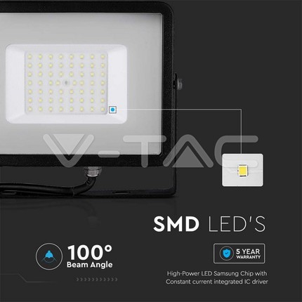 faretto a led da esterno 50w luce fredda v-tac sku21408