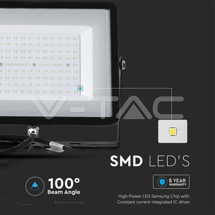 faretto a led da esterno 100w luce naturale v-tac sku21413