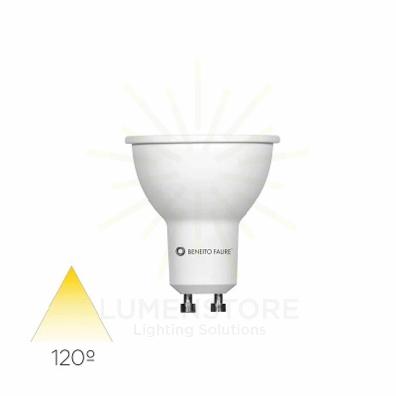 lampadina led uniform-line gu10 6w luce calda 827 beneito faure