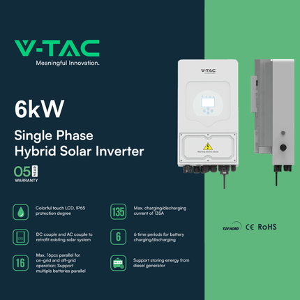 inverter fotovoltaico ibrido monofase 6kw sku11529