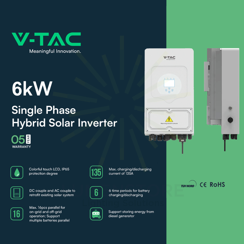 inverter fotovoltaico ibrido monofase 6kw sku11529