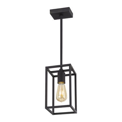 lampadario cubic industrial nero e27 modello 3388