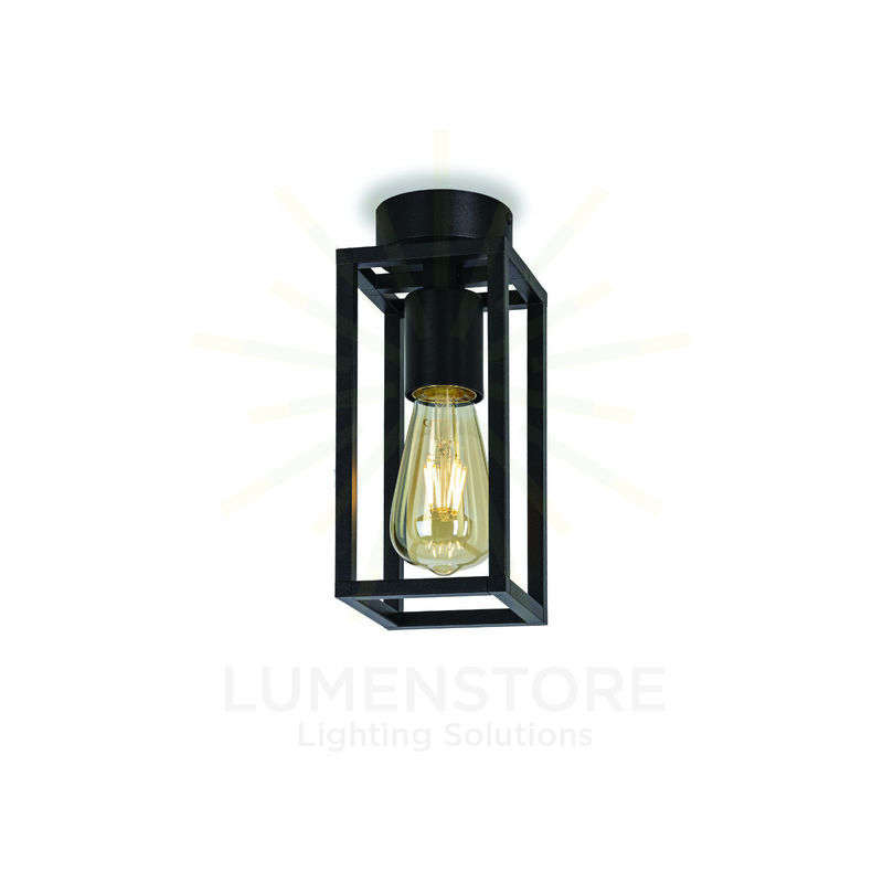 lampadario cubic industrial nero e27 modello 3376