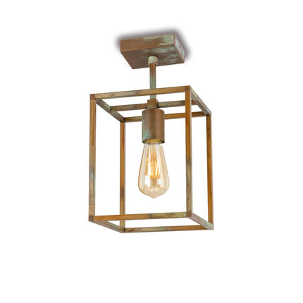 lampadario cubic anticato ramato e27 modello 3394