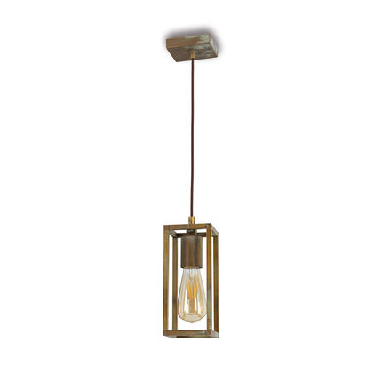 lampadario cubic anticato ramato e27 modello 3393