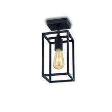 lampadario cubic industrial nero e27 modello 3391