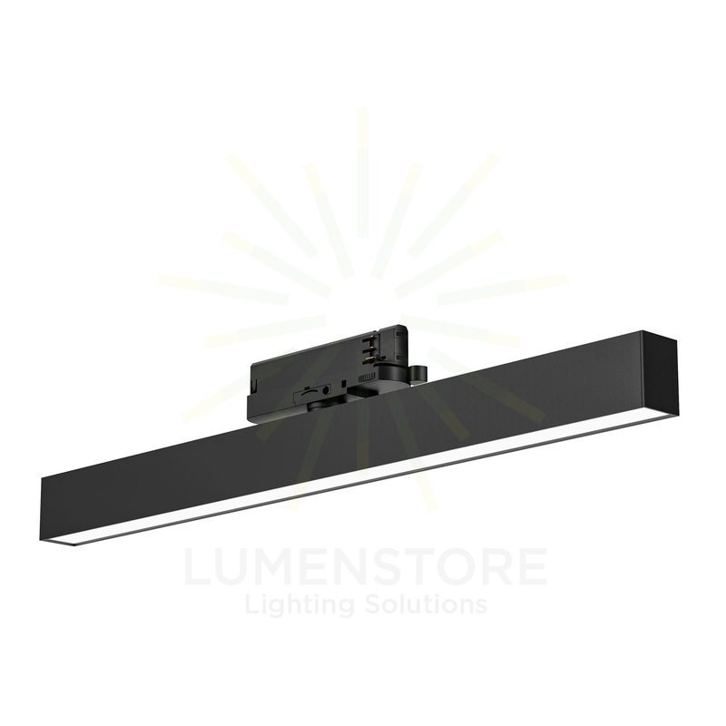 reglette da binario 28w luce calda 3000k nero gfa1250c gea luce