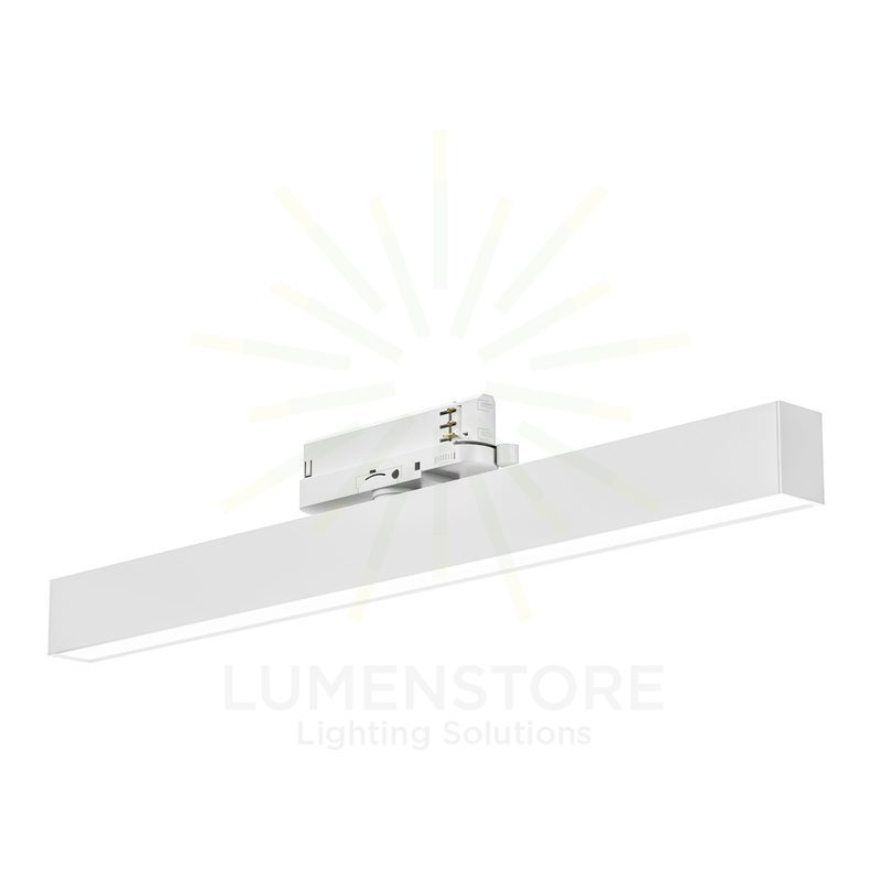 reglette da binario 28w luce calda 3000k bianco gfa1240c gea luce