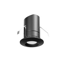 faretto led 2.1w luce calda 3000k nero da incasso ip44 ges2061c gea luce