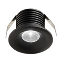 faretto led 3w luce calda 3000k nero da incasso gfa1081c gea luce