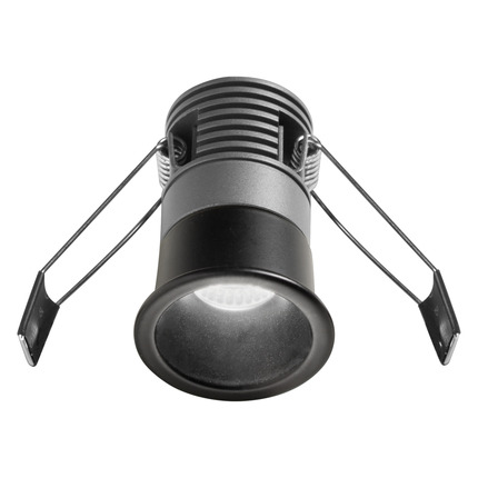 faretto led 5w luce calda 3000k nero da incasso gfa1111c gea luce