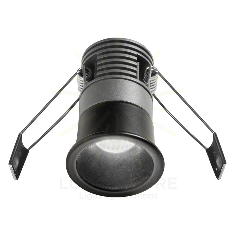 faretto led 5w luce calda 3000k nero da incasso gfa1111c gea luce