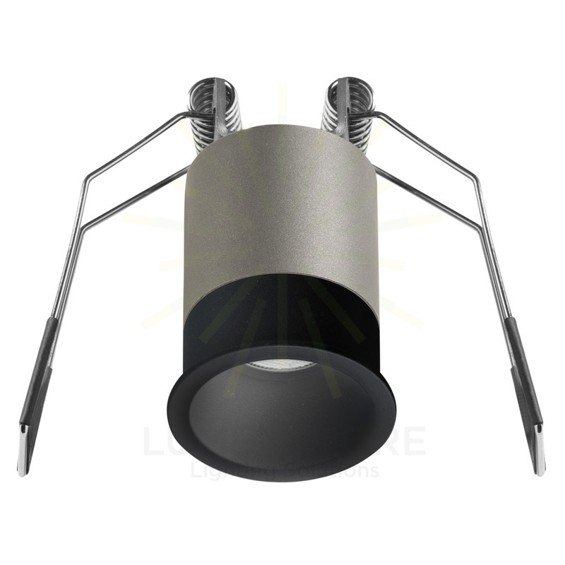 faretto led 3w luce naturale 4000k nero da incasso gfa1101n gea luce