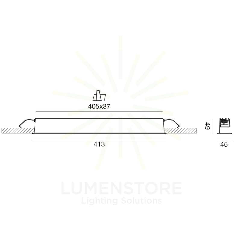 faretto led 30w luce calda 3000k da incasso gfa1122c gea luce