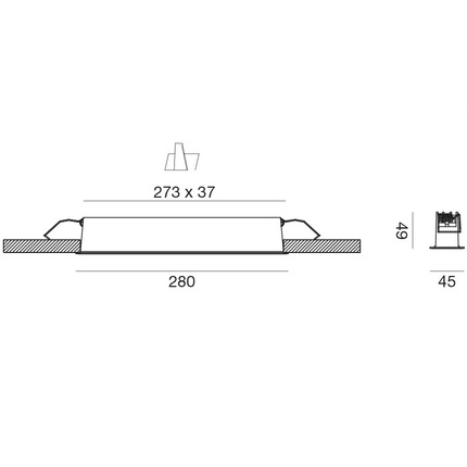 faretto led 20w luce calda 3000k da incasso gfa1121c gea luce