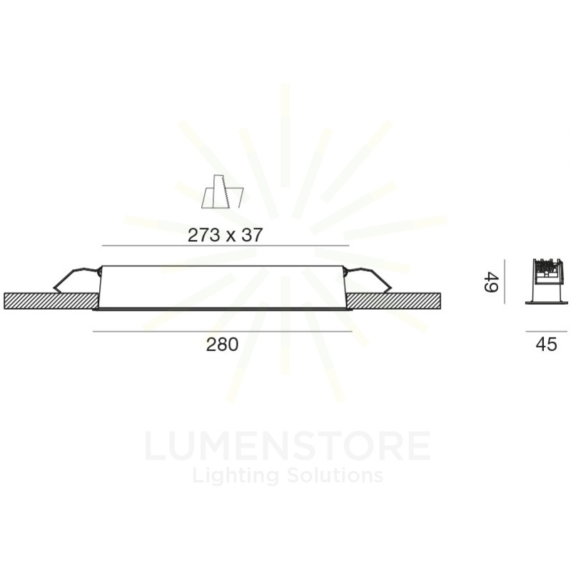 faretto led 20w luce calda 3000k da incasso gfa1121c gea luce